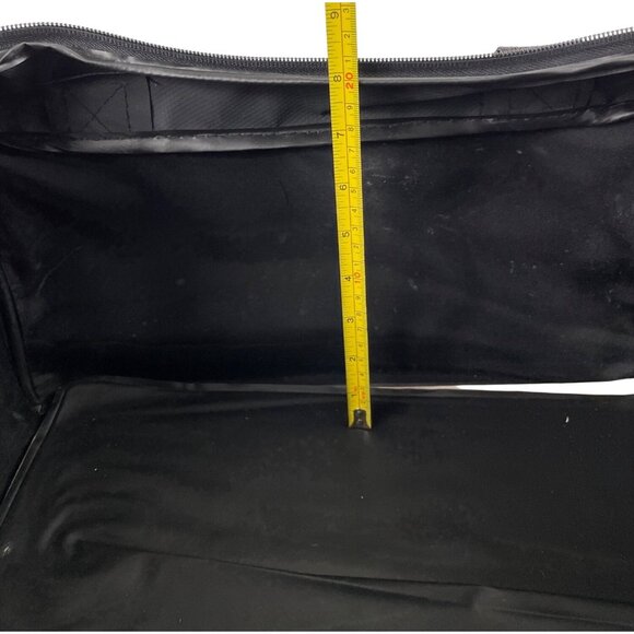 Protege Large Black Collapsible Sport Travel Gym Duffle Bag Shoulder Strap - Picture 9 of 13